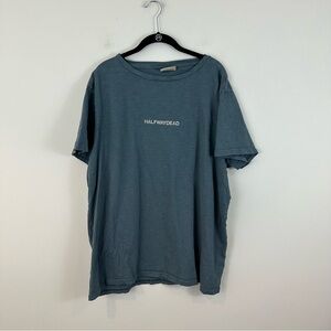Halfway Dead Slate Blue Graphic Tee Size XXL Men's